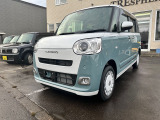【中古車情報】ダイハツ ムーヴキャンバス ストライプス G 4WD ストライプス G 四駆 登録済未使用車 の中古車詳細（走行距離：4km、カラー：ホワイトパール x ファインミントメタ、販売地域：北海道登別市若草町3丁目）