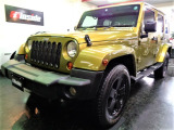 ラングラー アンリミテッド サハラ 4WD レスキューグリーンMカラーナビTV