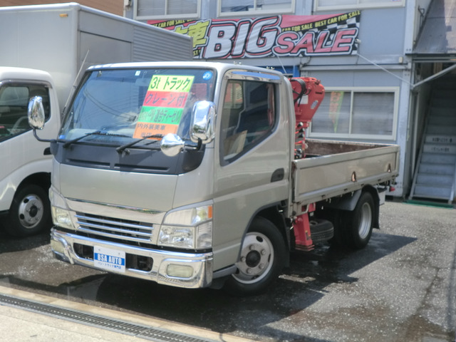 中古車 三菱ふそう キャンター 3t 簡易ユニック 2.2t吊4段ブーム の中古車詳細 (185,847km, E-038 ゴールド, 大阪府,  198万円) | 中古車情報・中古車検索なら【車選びドットコム（車選び.com）】