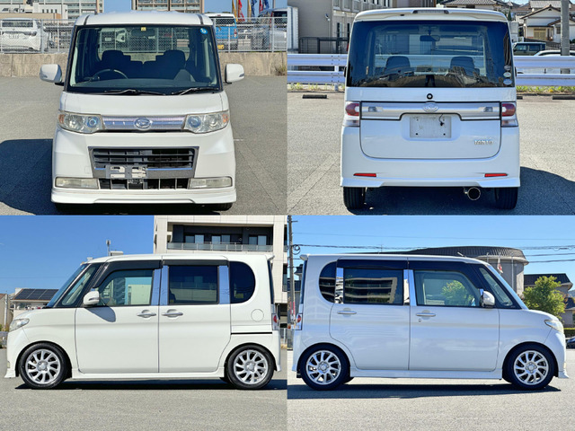 中古車 ダイハツ タントカスタム RS ターボ 車高調 HDDナビ 社外