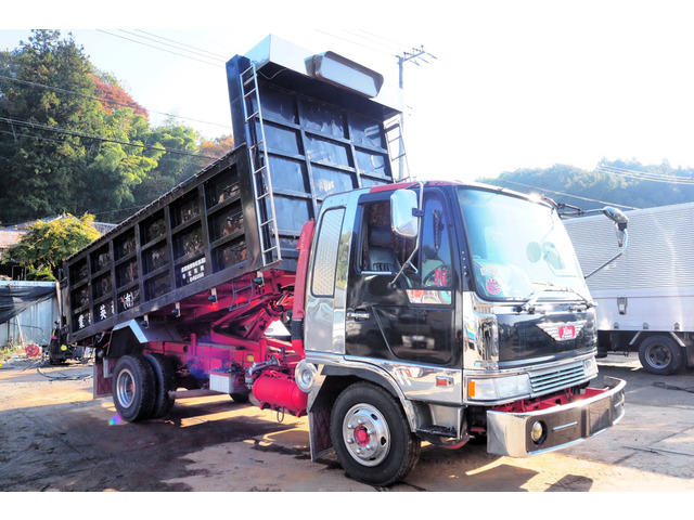 中古車 日野 レンジャー ダンプ 11.3立米 ベット付 深ロングダンプ の