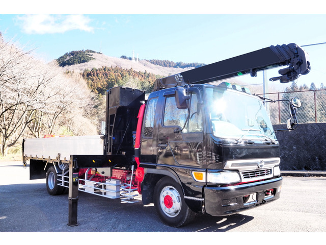 中古車 日野 レンジャー クレーン ワイド 増トン 4段クレーン