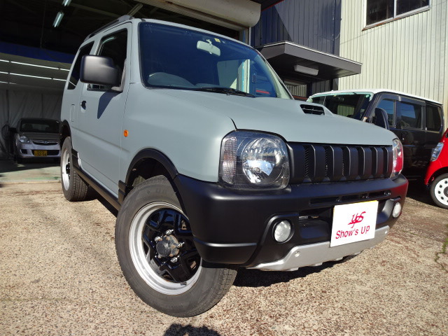 スワニー☆人気のグレージュ色☆中古 スズキ ジムニー XC 4WD イーグルグレー オールペン 5MT の中古