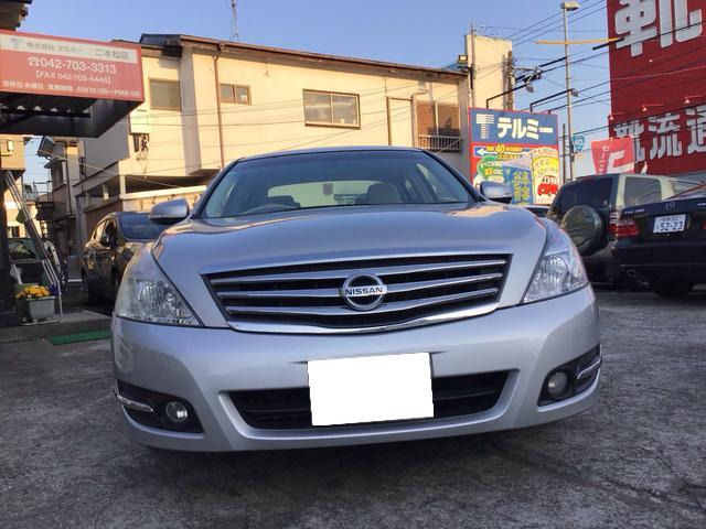 日産 ティアナ 2.5 250XE ワンオーナー車 車検8年2月サイドカメラ の
