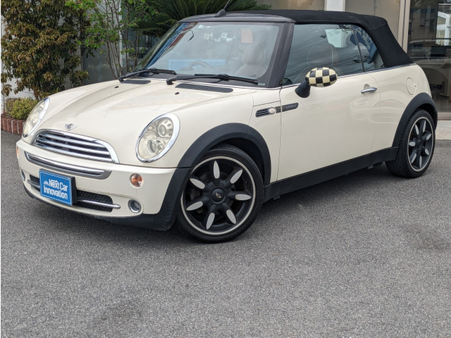 中古車 BMW MINI ミニコンバーチブル クーパー サイドウォーク 電動OP 革シート シートヒーター の中古車詳細 (77,080km,  ホワイト, 奈良県, 59.8万円) | 中古車情報・中古車検索なら【車選びドットコム（車選び.com）】