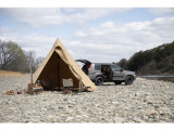 日産エクストレイルキャンプカー_テントと共に旅に出る