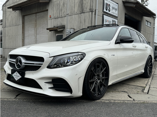 中古車 メルセデス・ベンツ Cクラスワゴン AMG C43 4マチック 4WD パノラミックスライディングルーフ 赤本革 の中古車詳細  (36