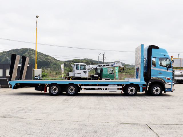 日野 プロフィア 25t 重機運搬車 4軸低床 自動アユミ の中古車