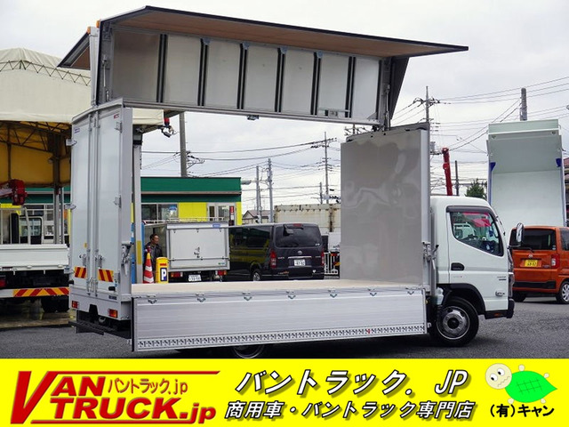 キャンター ウィング カスタム 3.5t メッキ 両電格ミラー