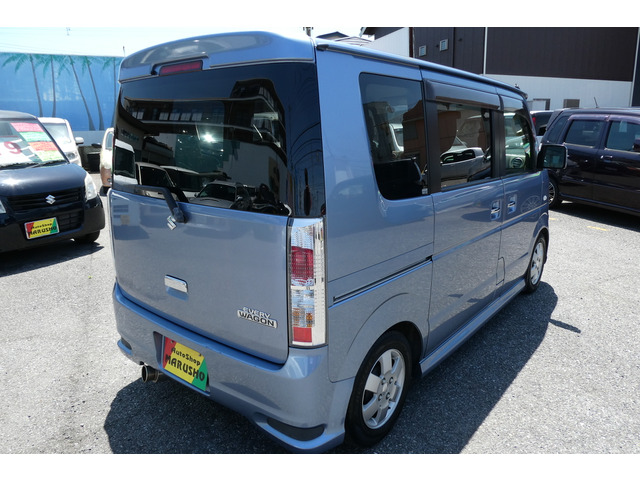 中古車 スズキ エブリイワゴン PZターボ 社外ナビTVETC左側Pスライドドア の中古車詳細 (107,749km, ブリーズブルーメタリック,  千葉県, 52.8万円) | 中古車情報・中古車検索なら【車選びドットコム（車選び.com）】