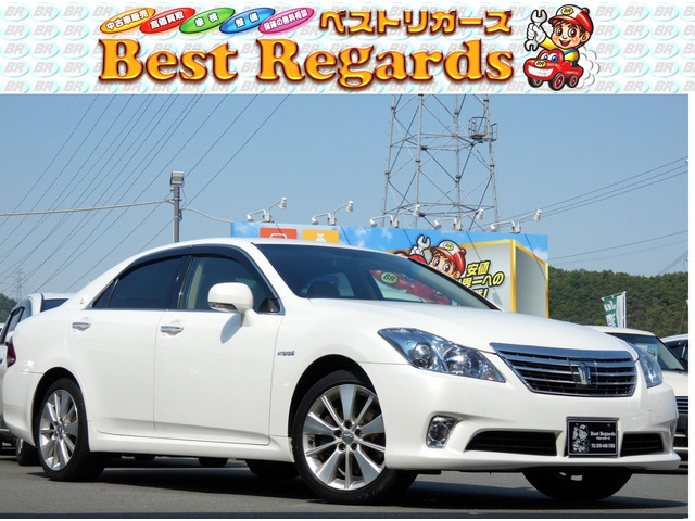 中古車 トヨタ クラウンハイブリッド 車検整備付 5.5Mキロ 純正ナビ の中古車詳細 (54