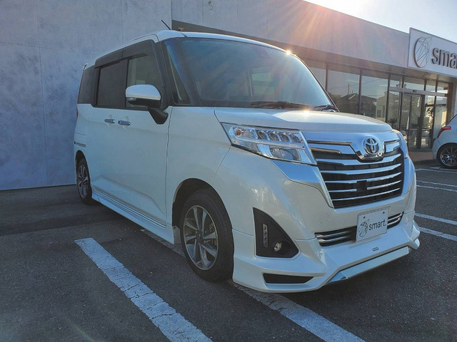 中古車 トヨタ ルーミー 1.0 カスタム G S モデリスタエアロ/AW/両電スラ/ナビ の中古車詳細 (29,800km, ホワイトパール,  福岡県, 147.3万円) | 中古車情報・中古車検索なら【車選びドットコム（車選び.com）】