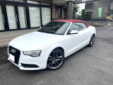 A5カブリオレ 2.0 TFSI クワトロ 4WD 社外19インチホイール レッド幌