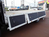 荷台内寸:306×161×38 四方開 床縞鋼板鉄板張り 垂直PG/600kg 新明和/RE06-1133 長:83cm/有効長:70cm 幅:158cm 左リア支柱PGスイッチ