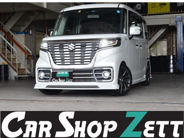 スペーシアカスタム ハイブリッド(HYBRID)  XSターボ M'z SPEED Dampers ナビ Bカメ