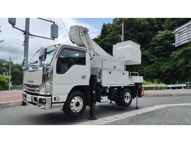 エルフ  アイチ製高所作業車 11m/200㎏バケ