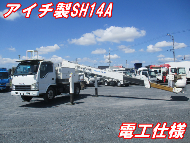 エルフ 高所作業車 アイチ製SH14A電工仕様