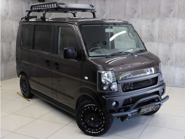 中古車 スズキ エブリイワゴン JPターボ 新品AW&新品MTタイヤ の中古車 