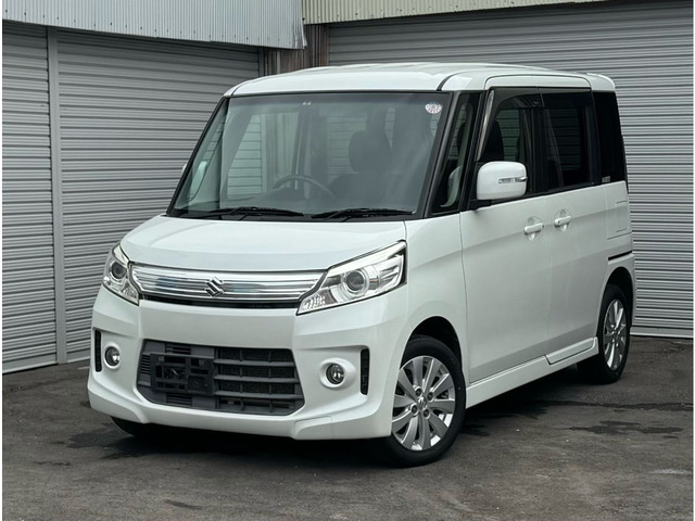 スペーシアカスタム XS 4WD 検2年付4WDナビTV左パワスラ