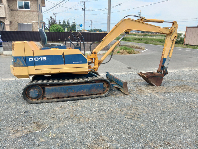 中古車 その他 コマツ 油圧ショベル 宮城発_コマツ_PC15-2_ゴムキャタ の中古車詳細 (走行距離不明, イエロー, 宮城県, 60.5万円)  | 中古車情報・中古車検索なら【車選びドットコム（車選び.com）】