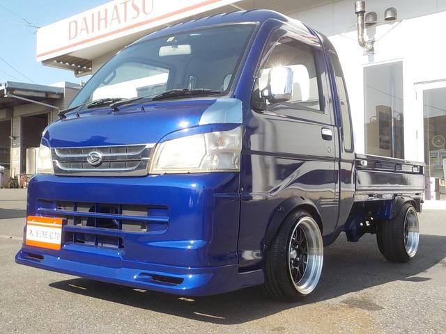 中古車 ダイハツ ハイゼットトラック ジャンボ 4WD AT 新品車高調 社外フロントスポイラー の中古車詳細 (34,000km, ブルーパール,  群馬県, 114万円) | 中古車情報・中古車検索なら【車選びドットコム（車選び.com）】