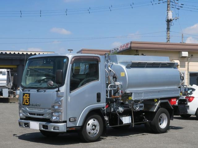 エルフ タンクローリー車 3.75KLタンクローリー 新明和 2室