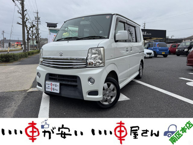 中古車 スズキ エブリイワゴン PZターボ 禁煙☆ナビ☆Fセグ☆DVD☆キーレス の中古車詳細 (133,208km, パール白, 愛知県,  39.2万円) | 中古車情報・中古車検索なら【車選びドットコム（車選び.com）】