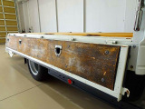荷台内寸:325&times;180&times;38 三方開 左右アオリ上部プロテクター付/ロープ穴3対 荷台床板/前立て板張替え アーム式PG 600kg付