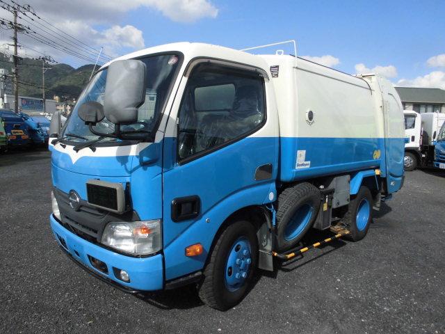 デュトロ 塵芥車 2T パッカー車 回転/ダンプ式 新明和