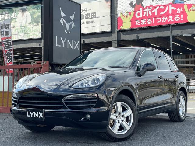 カイエン S ハイブリッド 4WD ワンオーナー 黒革 ナビ バックカメラ