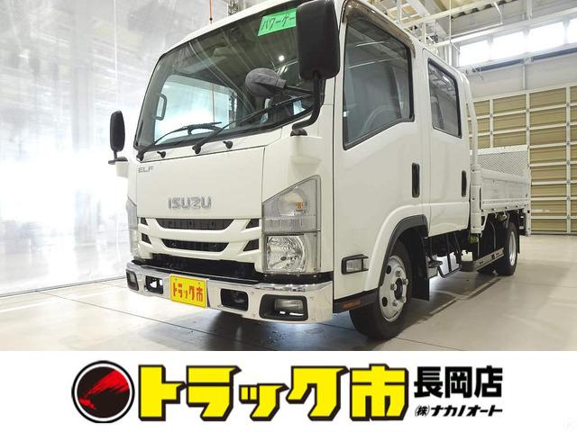 エルフ 3.0 ダブルキャブ ロング フルフラットロー ディーゼル 1.75t Wキャブ/垂直PG付