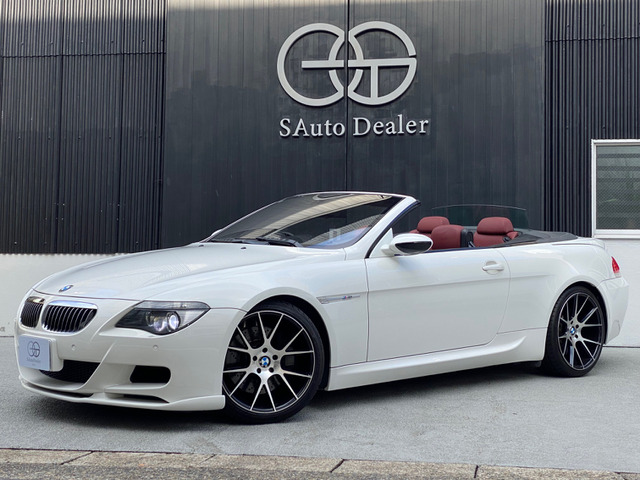 中古車 BMW M6カブリオレ 5.0 赤革 幌赤 純正20AW Bカメ ETC の