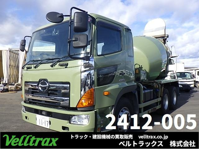 プロフィア ミキサー車 ドラム容量8.7㎥ 電動ホッパー 検付