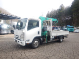 エルフ  4WD 3t積 クレーン付 平ボデー
