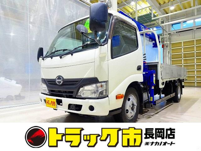 デュトロ 4.0 ロング フルジャストロー ディーゼル 3t アルミブロック タダノ4段クレ...