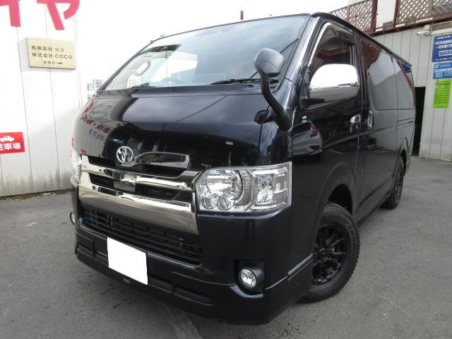 ハイエースバン 2.8 スーパーGL ダークプライム ロング ディーゼル 4WD 大型ナビ  ベ...