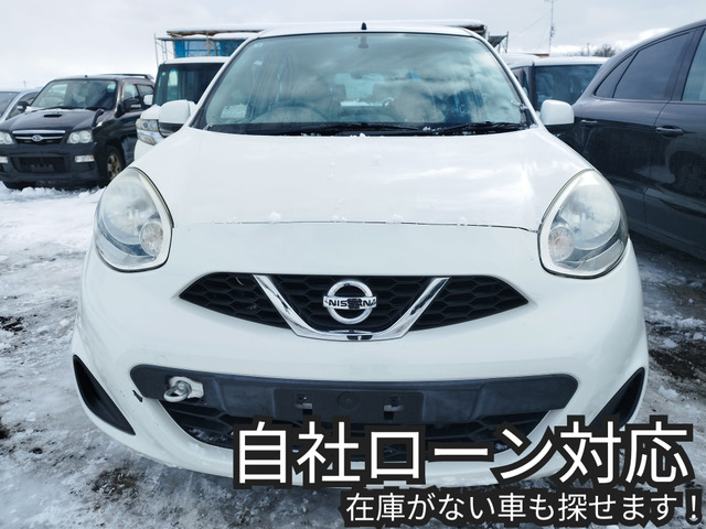 マーチ 1.2 X FOUR 4WD 自社ローン対応、詳しくは問合せ下さい。