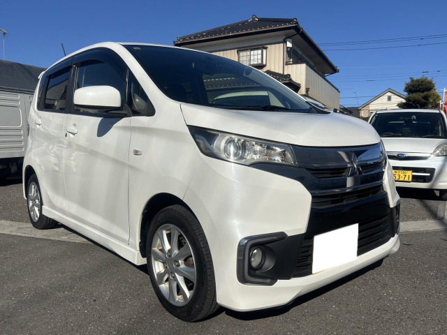 H25 EKカスタムターボ 11.0万km 検R8.10 ナビ 乗って帰れます（eK 