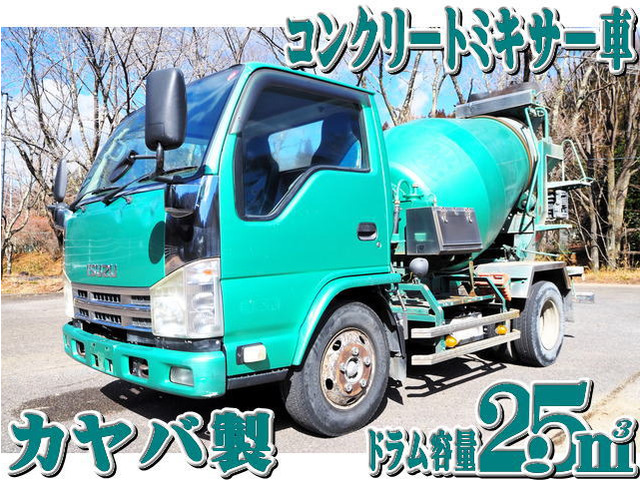 エルフ  カヤバ製 2.5立米 生コン ミキサー車