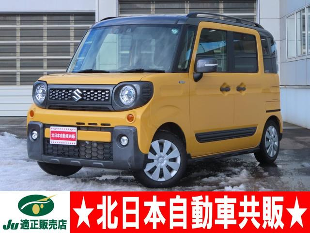 スペーシアギア ハイブリッド(HYBRID) XZターボ 4WD 2年車検(付) デュアルカメラブレ...
