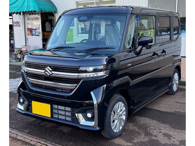 スペーシアカスタム ハイブリッド(HYBRID)  GS 4WD 全方位モニター付きナビ、4WD、LED