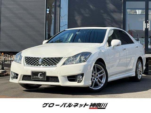 クラウンアスリート 3.5 G サンルーフ 本革シート メーカー純正ナビ