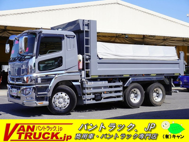 スーパーグレート ダンプ 自動シート 9.1t積 砂切 メッキ
