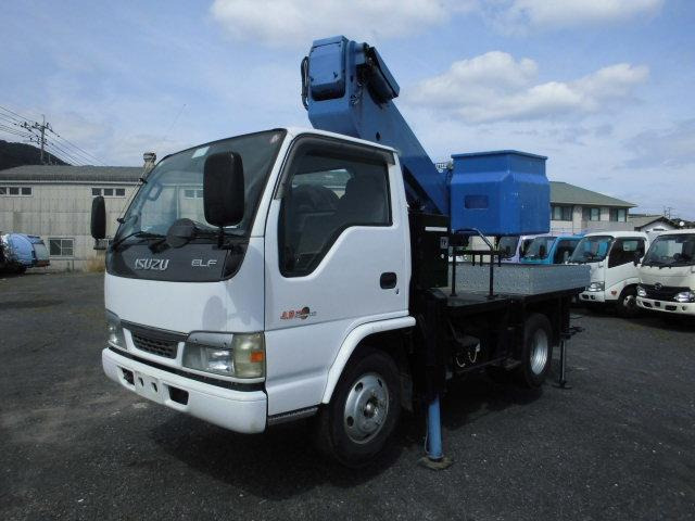 エルフ 高所作業車 12M バケット車 FRP電工バケット