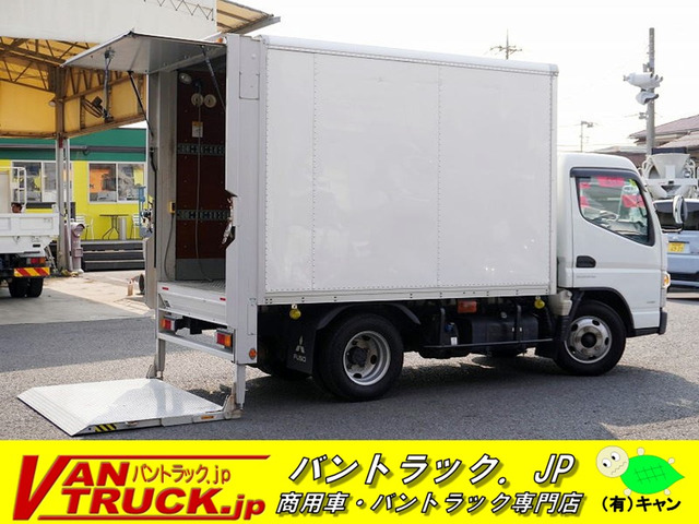 キャンター アルミバン 10尺 2t 跳上垂直リフト ナビ AT