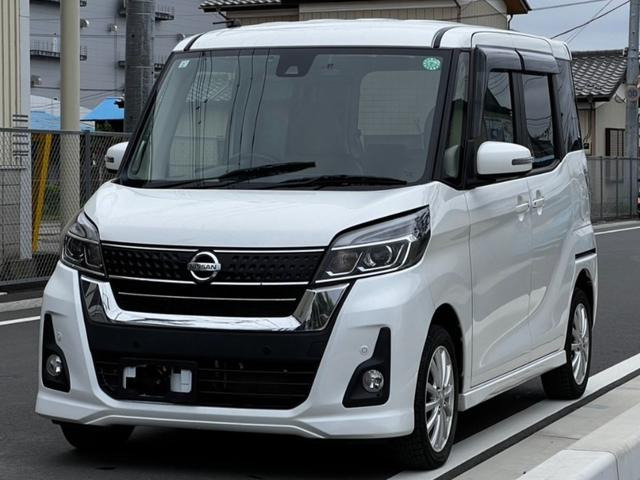 デイズルークス ハイウェイスター X Vセレクション ハーフレザーシート メモリーナビ