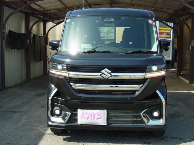スペーシアカスタム ハイブリッド(HYBRID)  XS 新車保証・ブレーキサポート・ナビ・B...