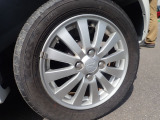 タイヤサイズ155/65R 14 75Z 4分山程度 純正アルミホイール スペアタイヤは新品