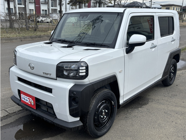 タフト X 4WD 軽SUVで雪道も安心快適走行!未使用車