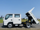 エルフ 3.0 ダブルキャブ ダンプ フルフラットロー ディーゼル ダブルキャブダンプ付